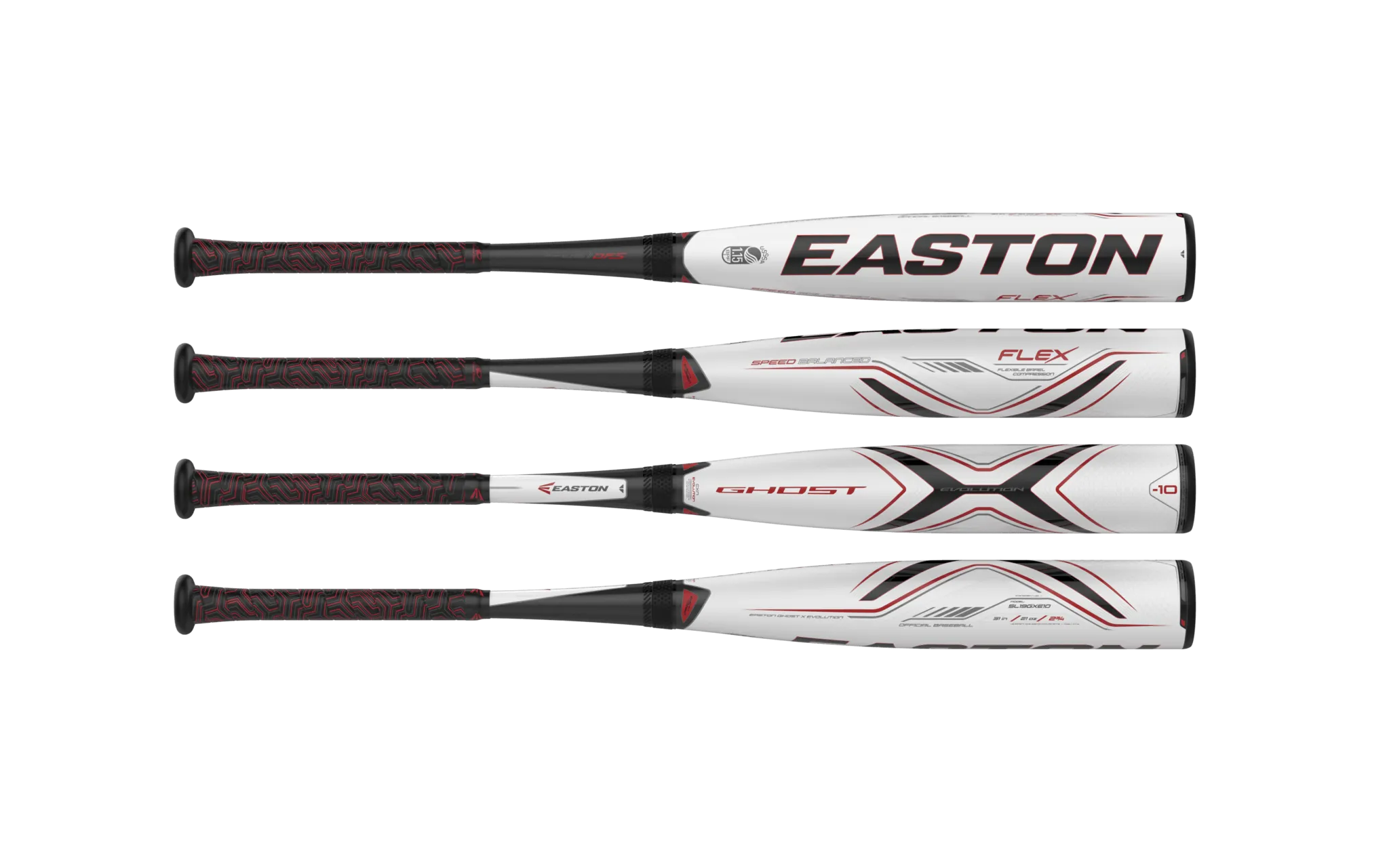 2019 Easton Ghost X Evolution -10 2 3/4 Big Barrel Youth Baseball Bat: SL19GXE10