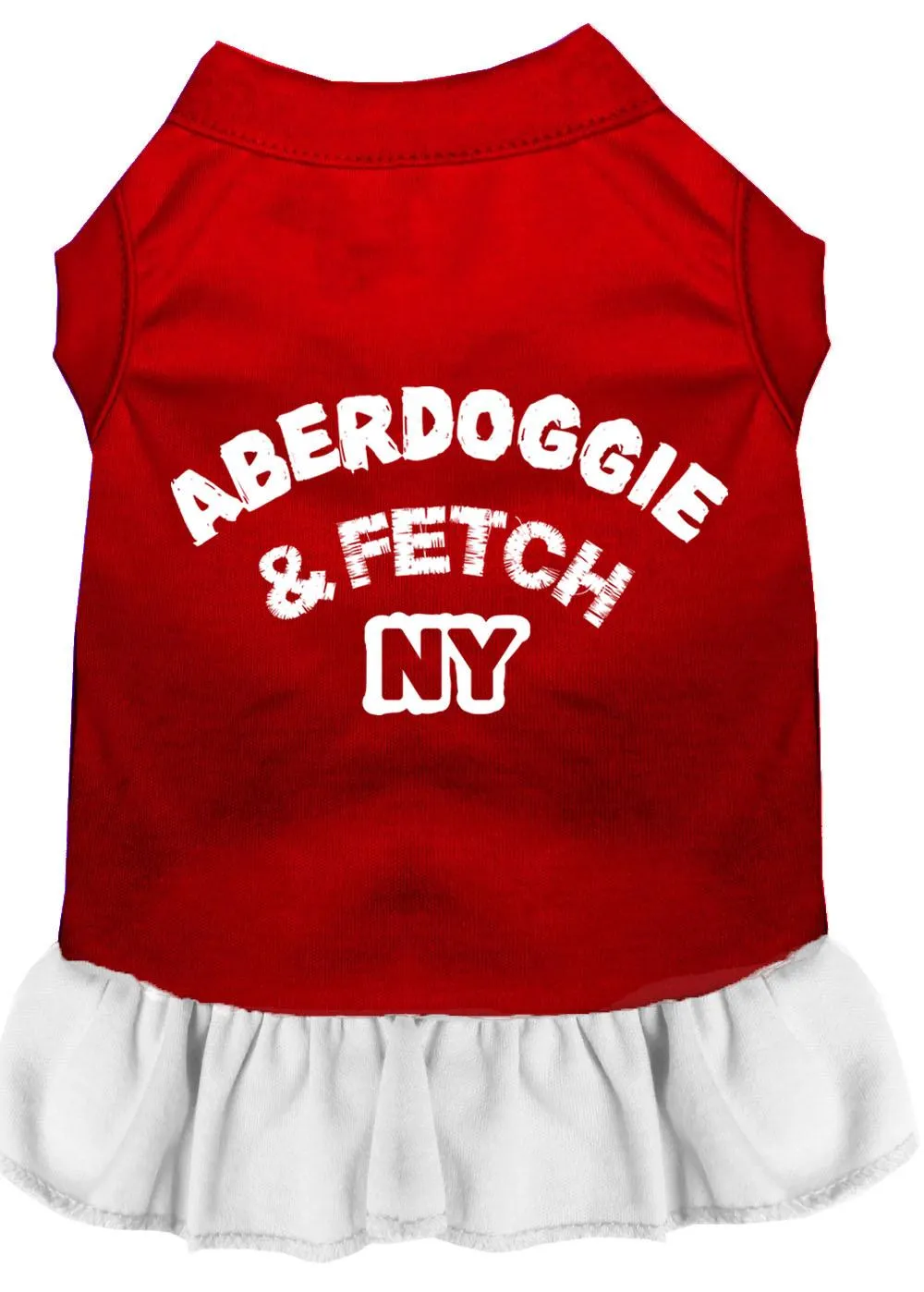 Aberdoggie Ny Screen Print Dress Red With White Xxl (18)