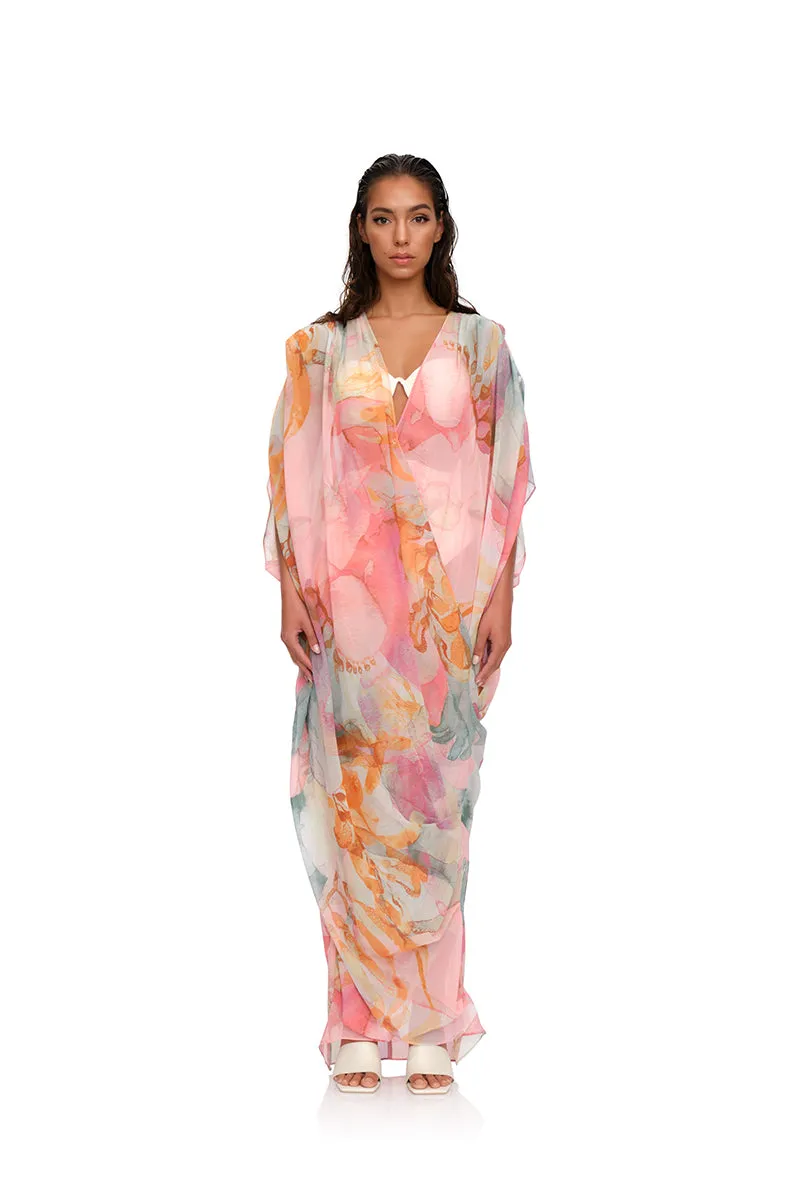 ADI ZULI PRINT KAFTAN COVER UP