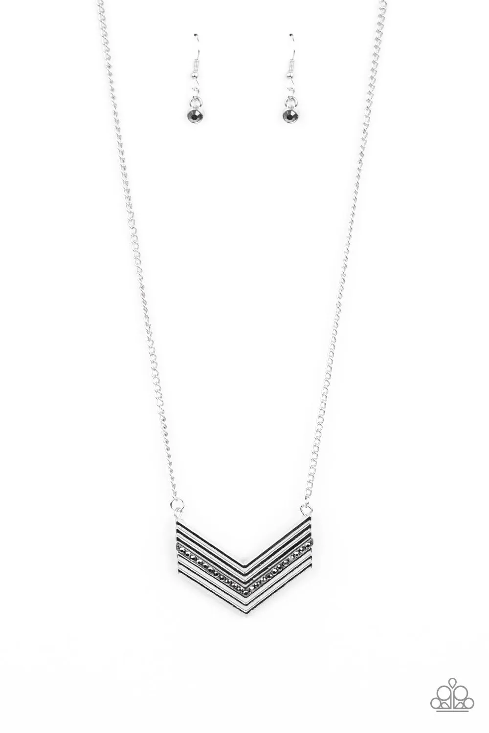 Armed and FABULOUS - Silver Necklace - Paparazzi Accessories