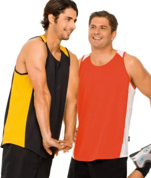 Aus Spirit Olympikool Mens Singlets 1st ( 10 Colour ) (120)