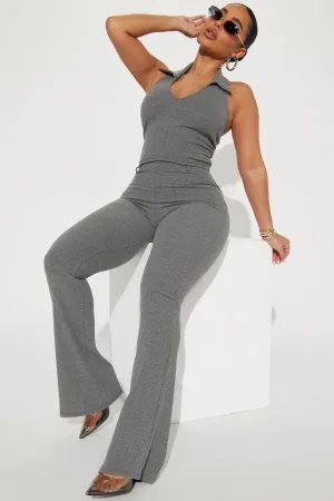 Avalon Pant Set - Charcoal