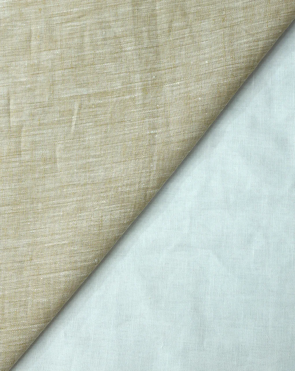 BEIGE PLAIN LINEN CHAMBRAY FABRIC