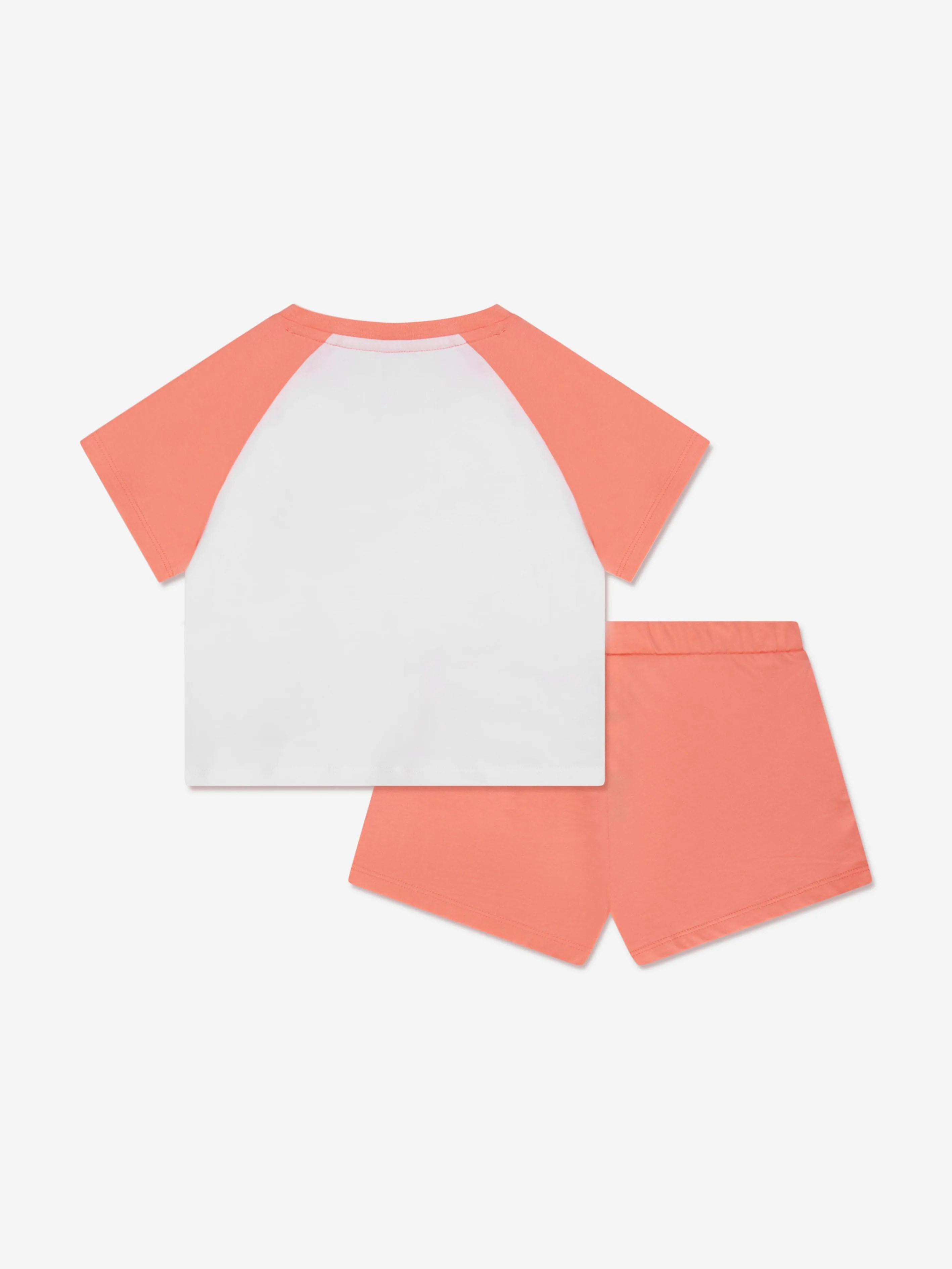 Calvin Klein Girls Short Pyjamas Set in Peach