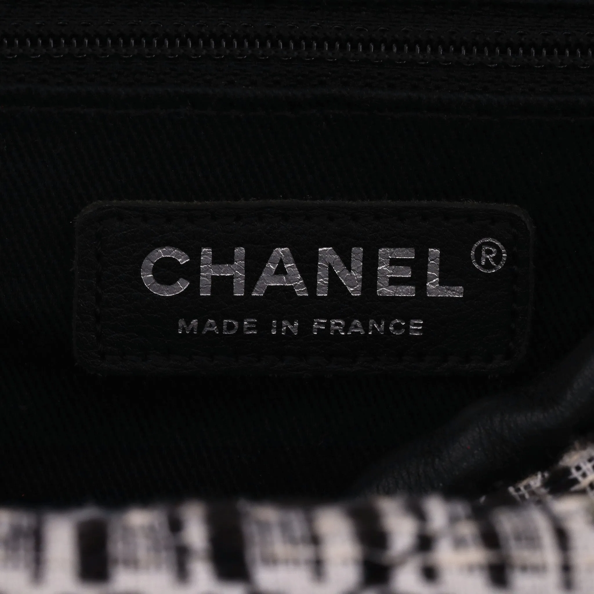 Chanel No5 & 'CC' Logo Fantasy Tweed Leather Bag