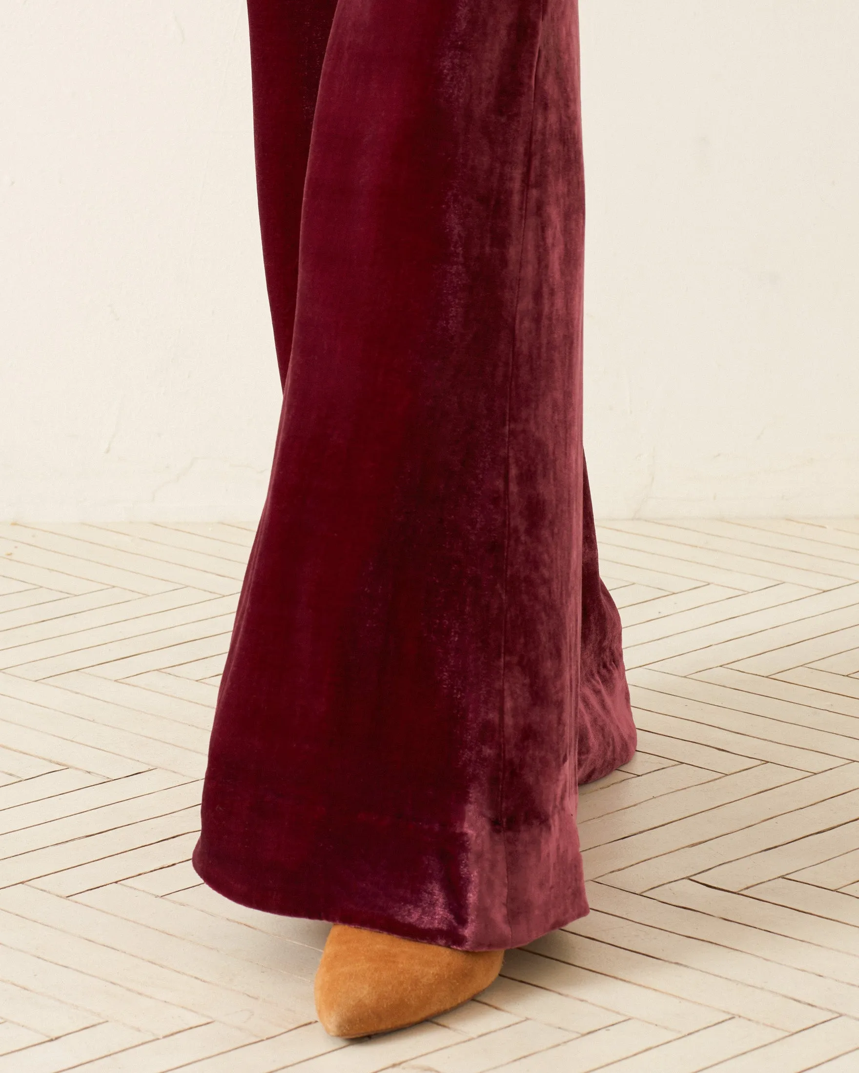 Charlie Plum Velvet Pant