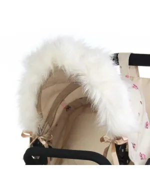 Dolls pram fur trim