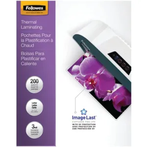 Fellowes 5244101 ImageLast Laminating Pouches, Letter, 200 pk