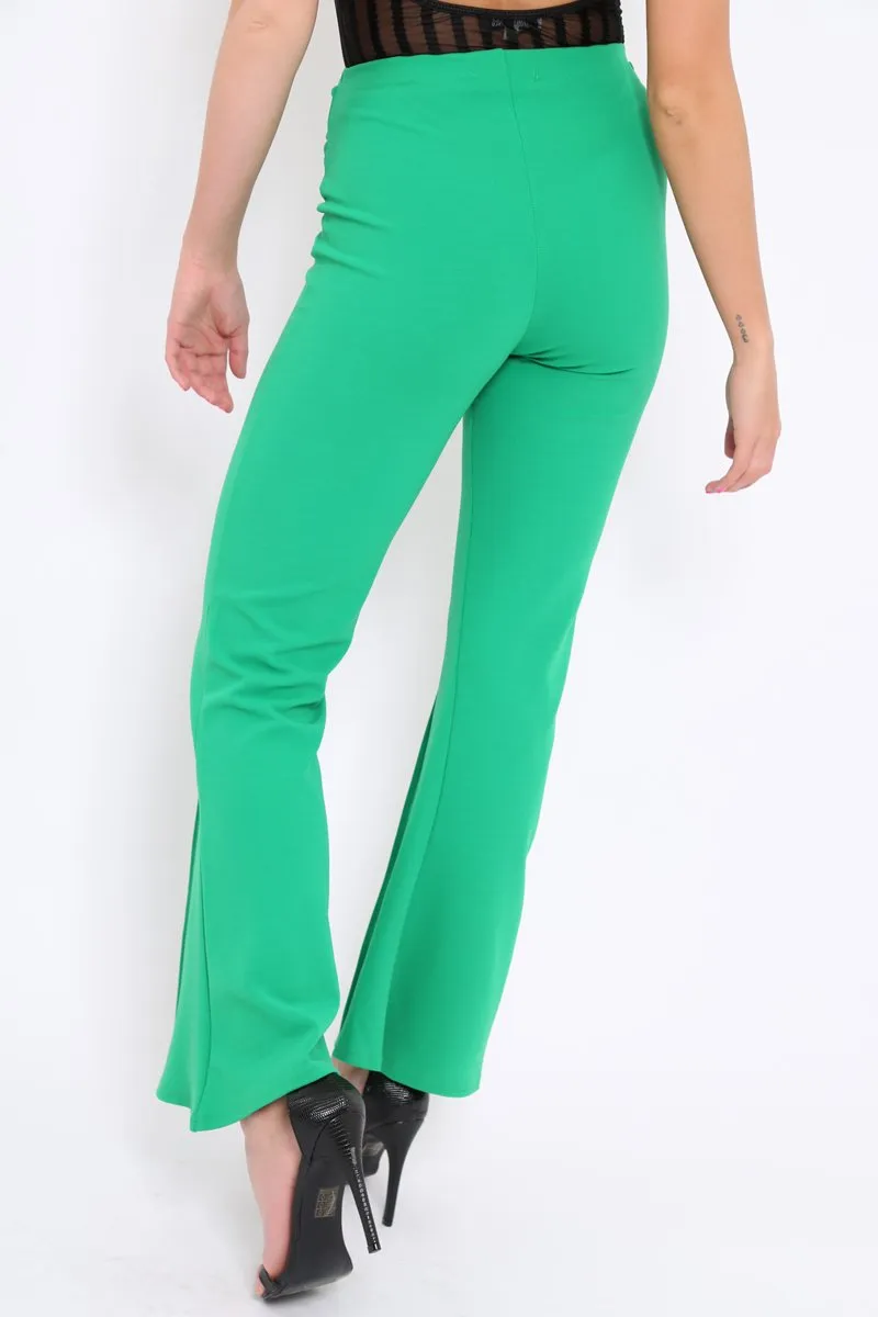 Green Kick Flare Pants - Rita