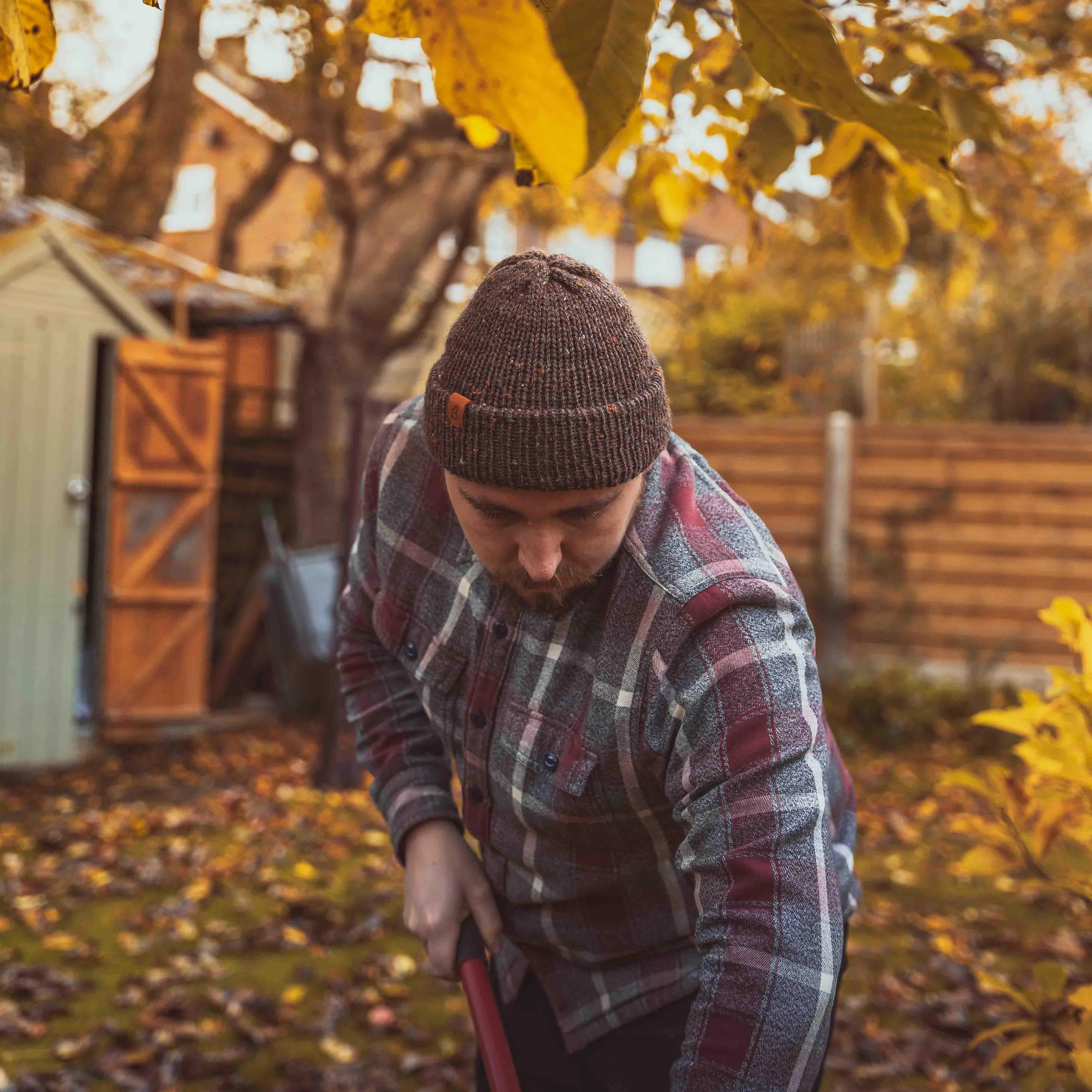 Limited Edition Chestnut Tweed Wooly Beanie Hat