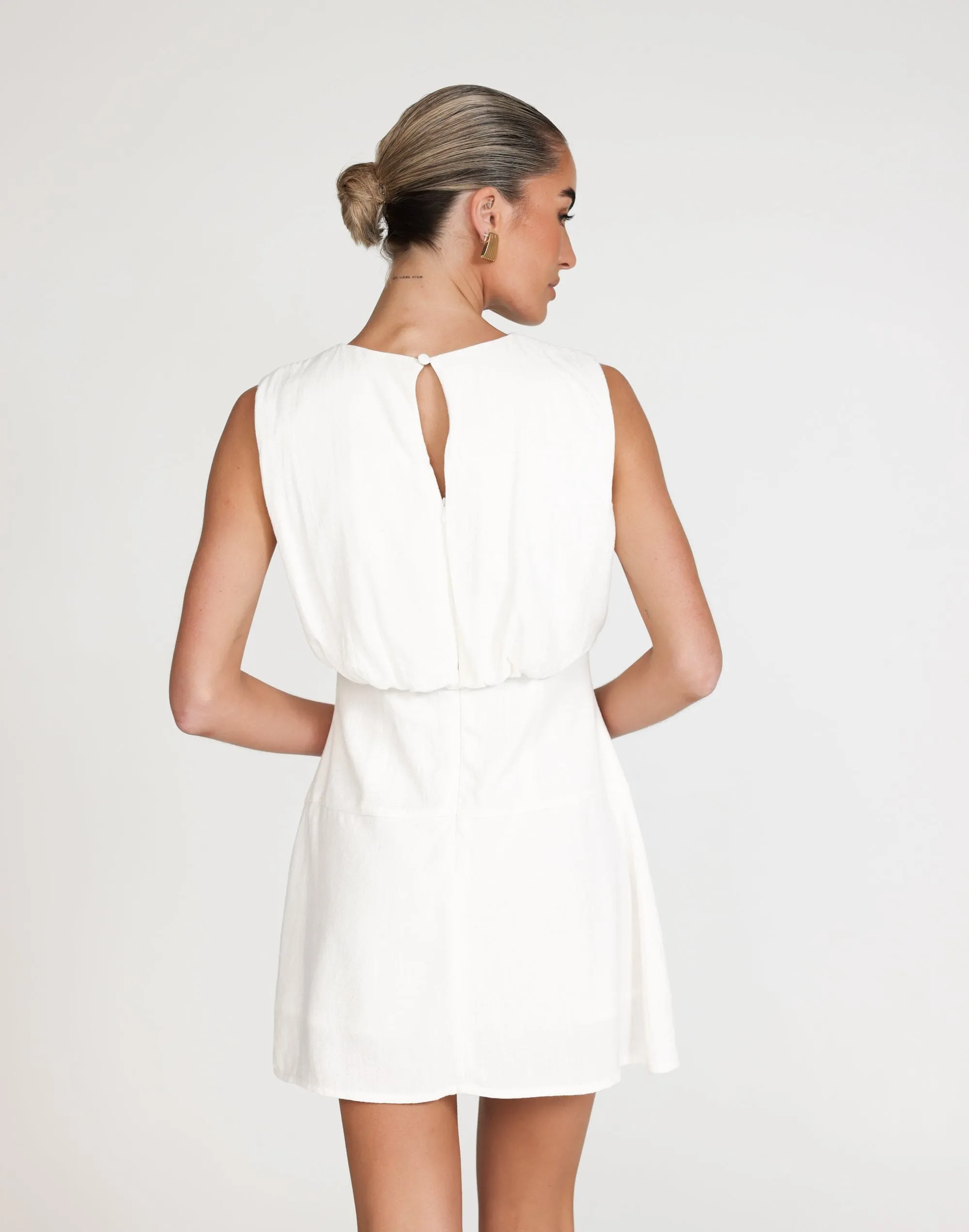 Liza Mini Dress (White)