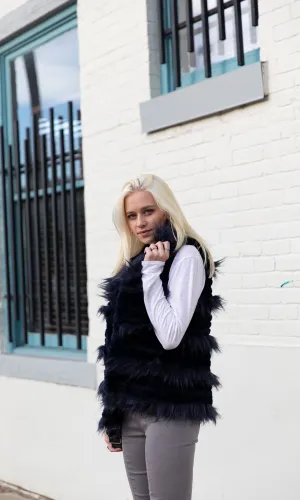 Love Token Alessa Faux Fur Vest