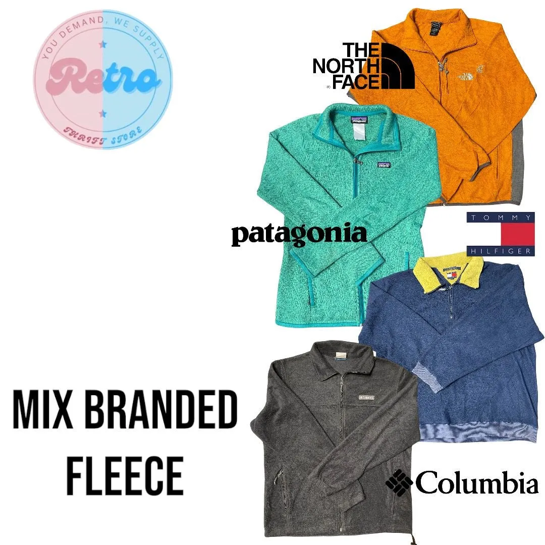 Mix Branded Fleece Jackets: 20 QTY