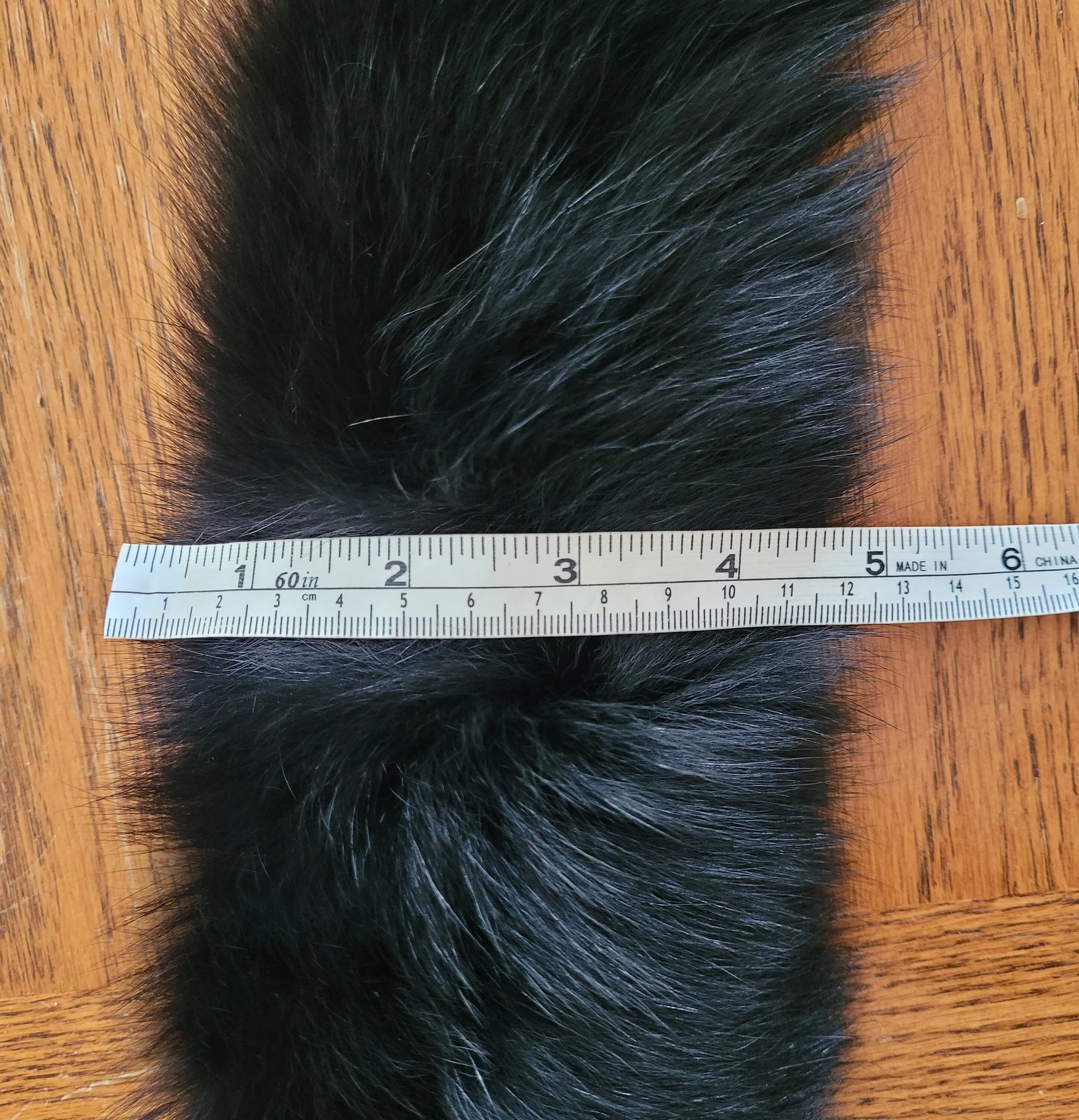 READY to SHIP, not Tail, 60-80 cm Super Soft Real Black Fox Fur Trim Hood, Fur collar trim, Fox Fur Collar, Fur Ruff, Fur Hood, Fox Fur, Fur