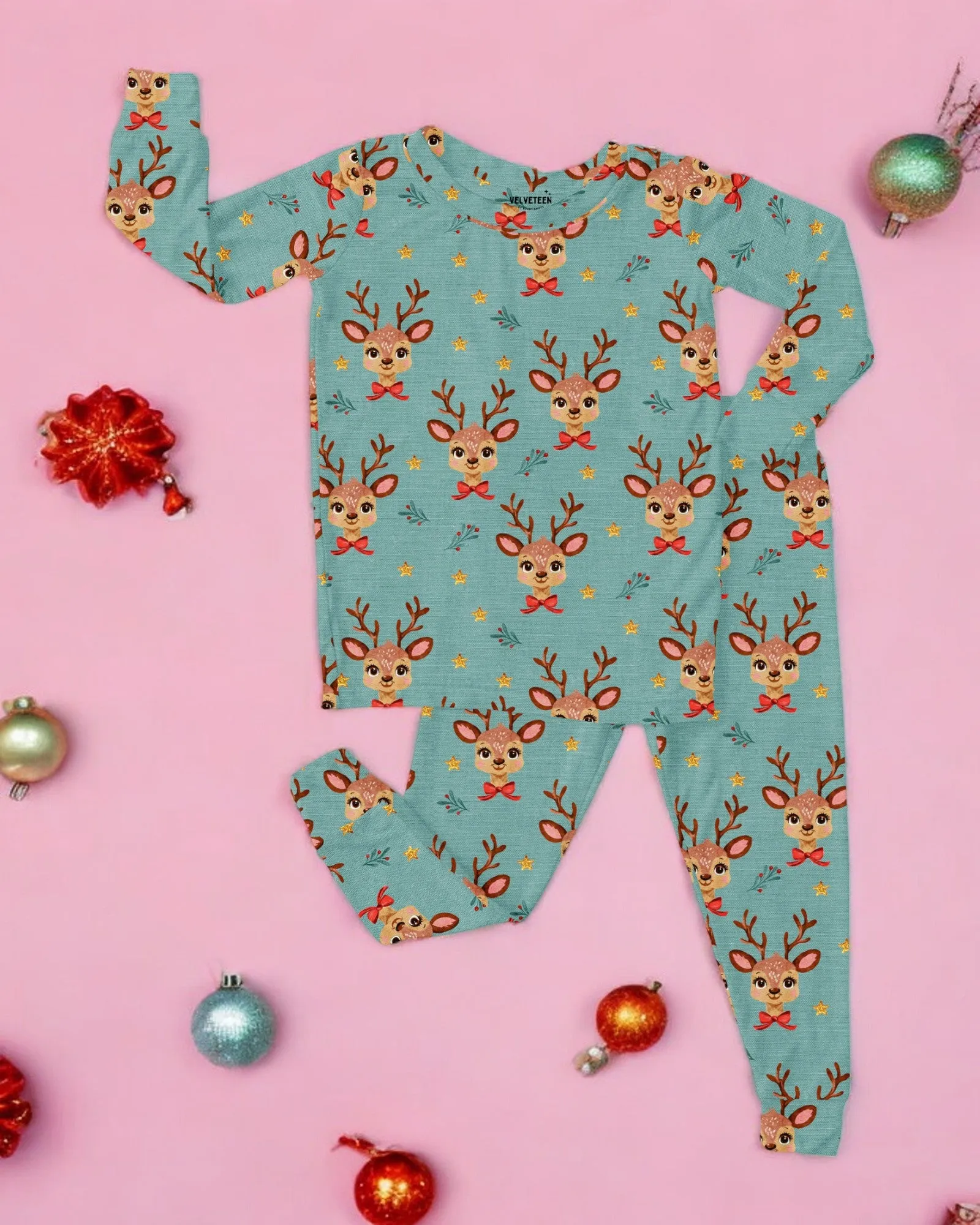 Tiny Reindeer | Bamboo Loungewear Set