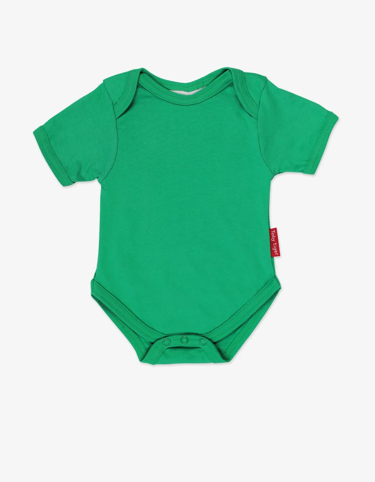 Toby Tiger Green Short Sleeved Bodysuit