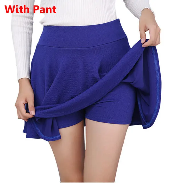 VenusFox Plus Size High Waist Short Mini Skirt Pants