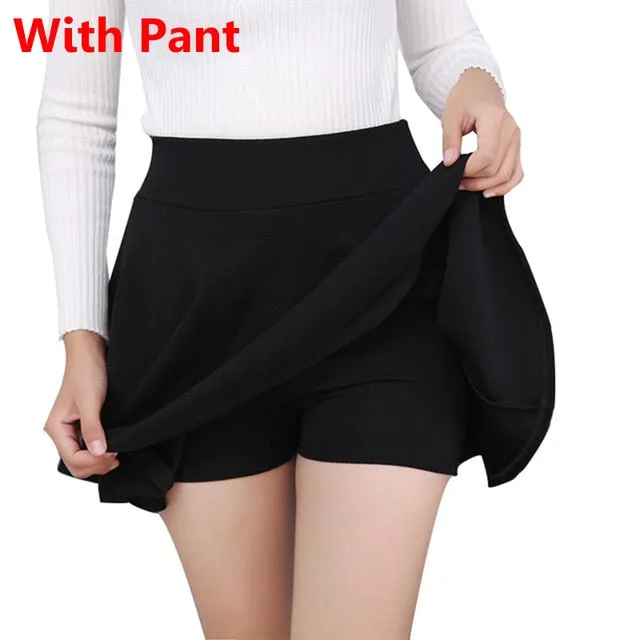 VenusFox Plus Size High Waist Short Mini Skirt Pants