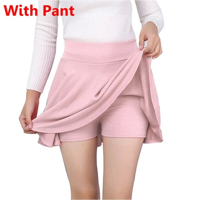 VenusFox Plus Size High Waist Short Mini Skirt Pants