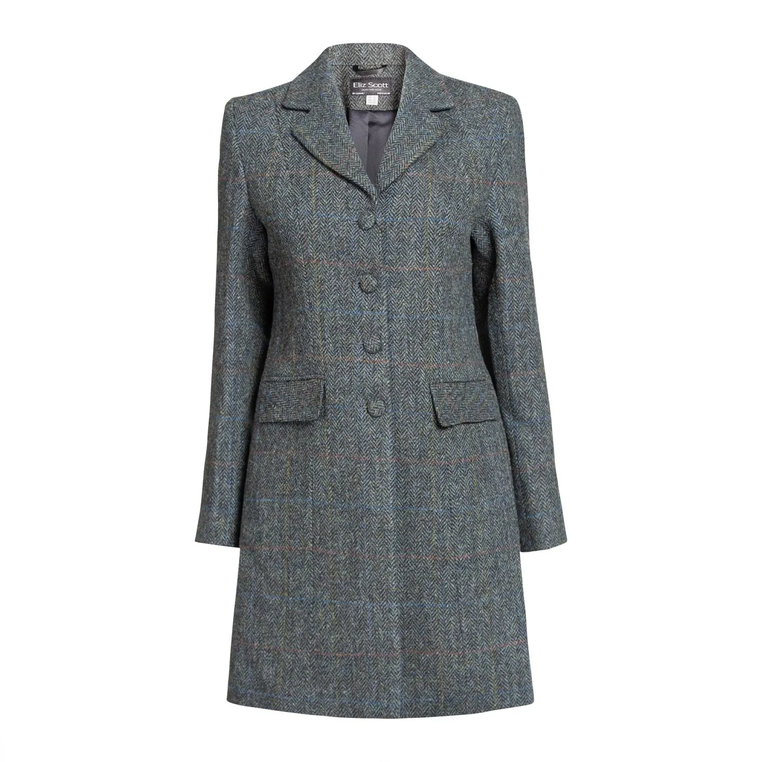 Women's Harris Tweed Jacket - Sophie - Grey Herringbone - CLEARANCE